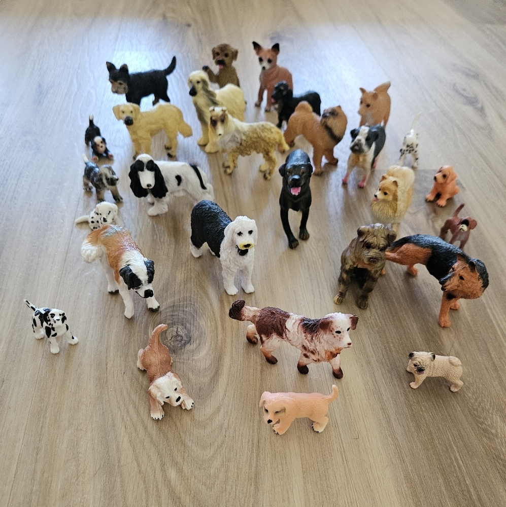 Assorted Dog Figurines Set